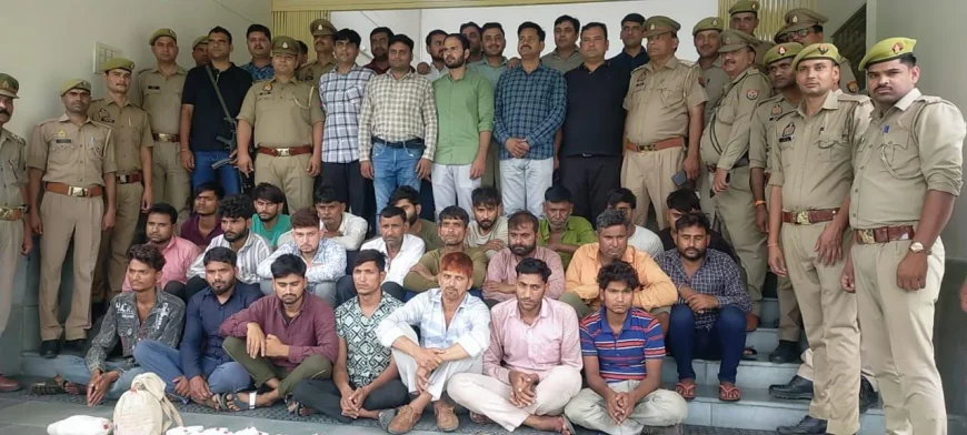 Kasganj news अन्तर्जनपदीय 03 मवेशी चोर गैंग के 23 अभि0गण को अलग-अलग स्थानों से किया गिरफ्तार ।