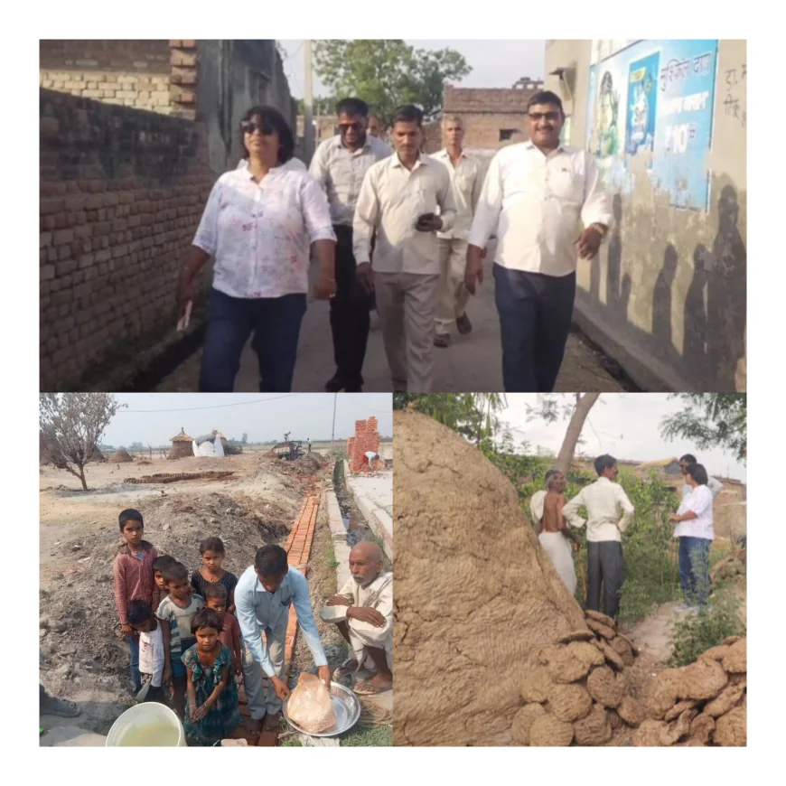 Kasganj news समाज सेवियों की कोशिश लाई रंग, बस्तौली गांव में शुरू  हुआ बाबा साहब भीम राव अंबेडकर पार्क का निर्माण कार्य।