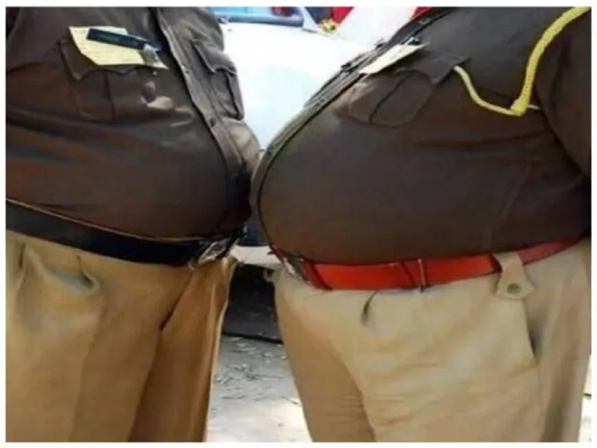 यूपी पुलिस में 'तोंदधारी' जवानों का गुडवर्क: फिटनेस के फिसड्डी, कार्रवाई में अव्वल!