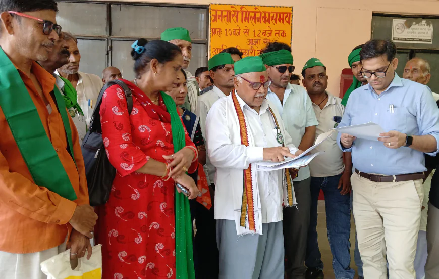 भारतीय किसान यूनियन भानु ने जनसमस्याओं को लेकर धरना प्रदर्शन कर उपजिलाधिकारी को 8 सूत्रीय ज्ञापन सौंपा