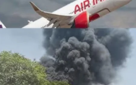 Video: गुजरात के अहमदाबाद में एयरपोर्ट के पास एक यात्री विमान  क्रैश