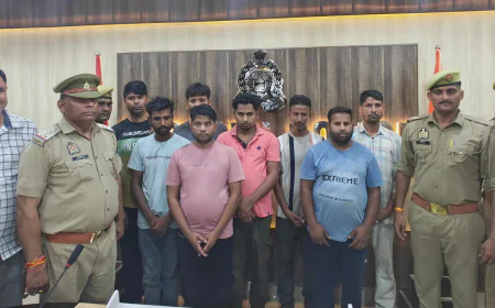 Kasganj news 08 शातिर अन्तर्जनपदीय टप्पेबाज गिरफ्तार।