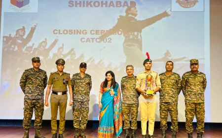 Firozabad News/ जे एस विश्वविद्यालय में आयोजित 10 दिवसीय सीएटीसी -02 एनसीसी कैंप का हुआ समापन