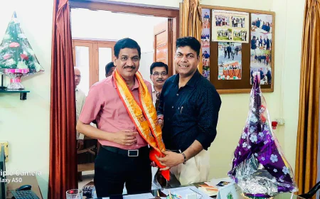 नवागत संयुक्त कृषि निदेशक का भव्य स्वागत