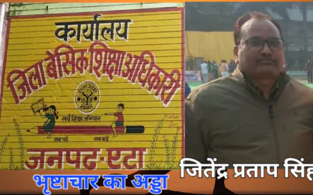 Etah News : जहाँ मिली तैनाती, वहीं कमाए लाखों: BSA कार्यालय एटा के बाबू की संपत्ति देख विजिलेंस भी हैरान