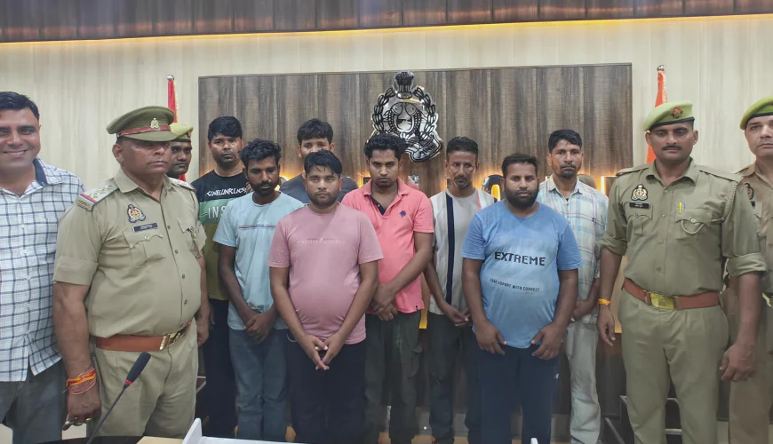 Kasganj news 08 शातिर अन्तर्जनपदीय टप्पेबाज गिरफ्तार।