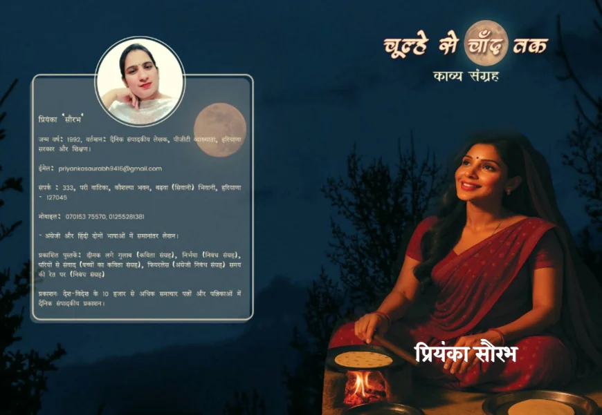 चूल्हे से चाँद तक" — चूल्हे की आँच से चाँद की कविता तक की यात्रा