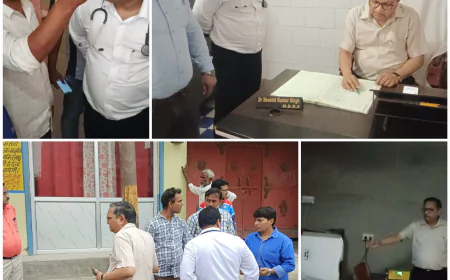 सीएमओ की सरकारी अस्पताल में लापरवाही पर फटकार, दो प्राइवेट अस्पतालों पर छापा