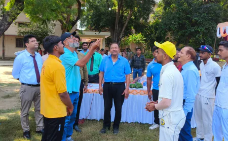 सीपी विद्या निकेतन में जोनल क्रिकेट टूर्नामेंट का हुआ आगाज़