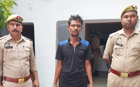 पुलिस ने बेहोशी की हालत में चोरी करने वाले अभियुक्त को किया गिरफ्तार