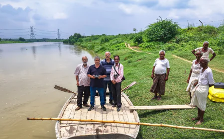 उटंगन नदी में फिर उठने लगी लहरें पहुंचा भरपूर पानी