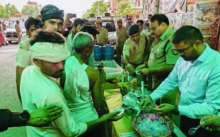 कांवड़ यात्रा को लेकर प्रशासन मुस्तैद, डीएम-एसएसपी ने शिविर का किया निरीक्षण