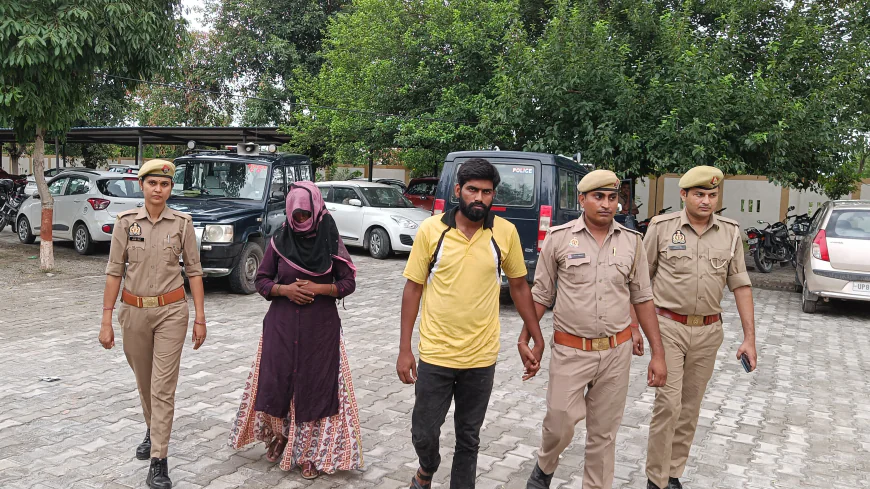 Kasganj news प्रेम प्रसंग के चलते पत्नी ने प्रेमी से मिलकर की पति की हत्या