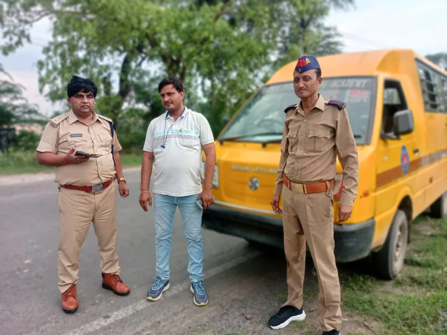 स्कूली बच्चों की सुरक्षा सर्वाेपरि: स्कूली वाहनों की सघन जांच जारी