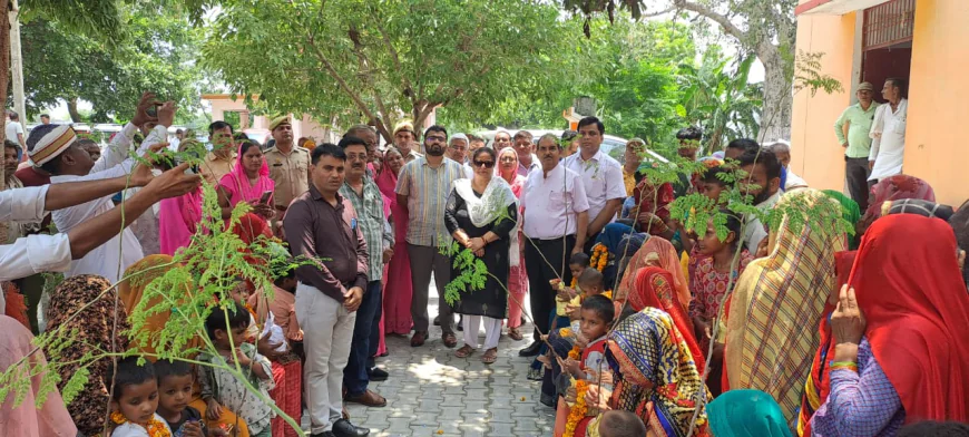 वृक्षारोपण से संवरेगा पर्यावरण: मंडलायुक्त ने बरहद में किया वृहद पौधारोपण