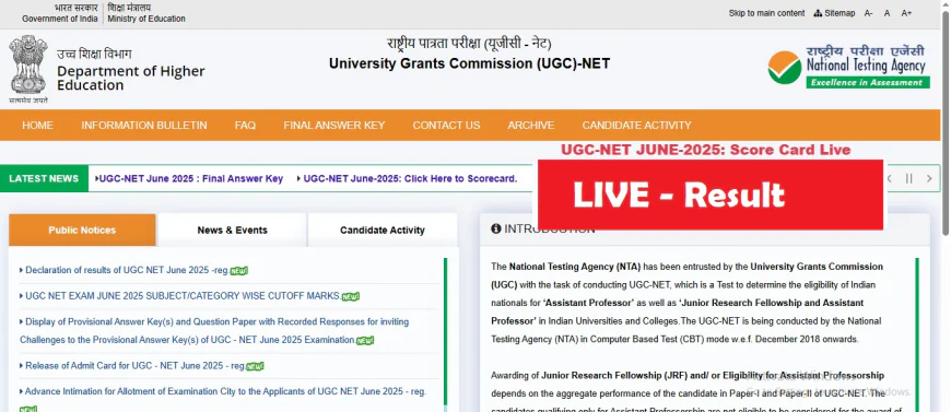 UGC NET 2025 Result Link Official Website: Here's How to Download Your Scorecard