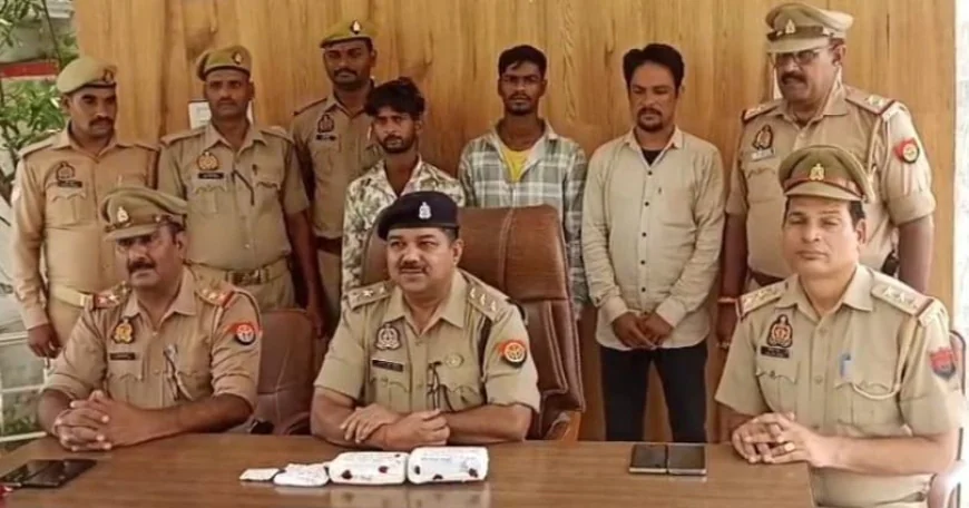 नकली नोटों का झांसा देकर ठगी करने वाले गिरोह के तीन गिरफ्तार