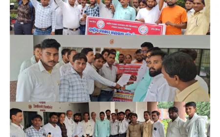 Kasganj news जंग का ऐलान ,प्रेस को लोकतंत्र के चौथे स्तंभ का संवैधानिक दर्जा दिलाने के लिए महामहिम राष्ट्रपति महोदया के नाम ED/SDM को सौंपा ज्ञापन