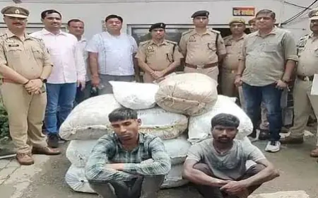 फिरोजाबाद में ट्रक के टूल बॉक्स से 1.20 क्विंटल डोडा पोस्त बरामद, दो तस्कर गिरफ्तार
