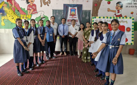 रक्षाबंधन पर बच्चों की कला ने बिखेरा सुन्दर रंग