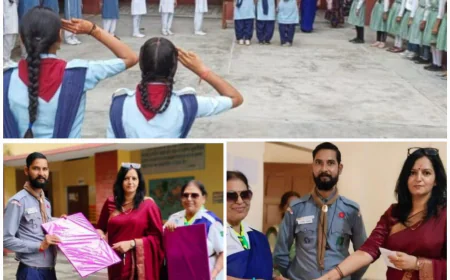 कन्या विद्यापीठ इंटर कॉलेज में स्काउट गाइड तृतीय सोपान शिविर का हुआ समापन