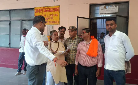 शिवरई मठ स्थित शिव मठ को लेकर अखिल भारत हिन्दू महासभा ने सौपा मांग पत्र।