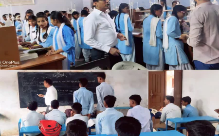 जिलाधिकारी ने शिक्षा की गुणवत्ता परखी, लापरवाही पर सख्त कार्रवाई के दिए निर्देश