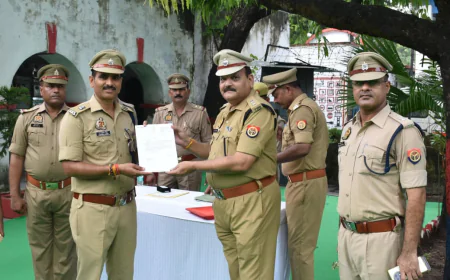 स्वतंत्रता दिवस पर एटा में पुलिस विभाग द्वारा शांतिपूर्ण आयोजन