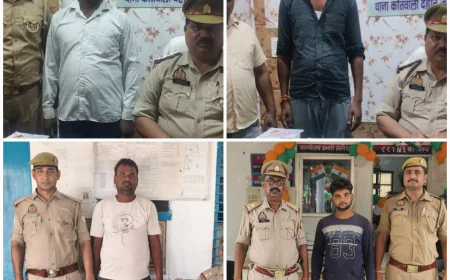 एटा पुलिस ने अलग अलग थानों से 19 - 19 पव्वा एक पर 20 सहित 5 पकड़े