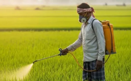 कीटनाशक का छिड़काव करते समय किसान की संदिग्ध मौत