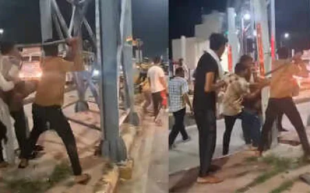 टोल प्लाजा पर सैनिक के साथ बर्बरता: मेरठ के भूनी टोल पर खंभे से बांधकर पीटा, चार कर्मचारी गिरफ्तार"