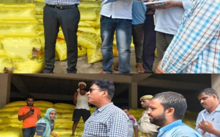 DM का औचक निरीक्षण: किसानों को सही दाम पर खाद सुनिश्चित करने के निर्देश