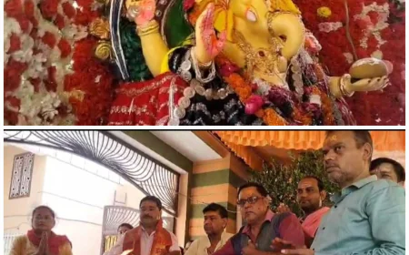 Farrukhabad News : कायमगंज में गणेश चतुर्थी की धूम, नगर के 20 पंडालों में विराजे गणपति बप्पा