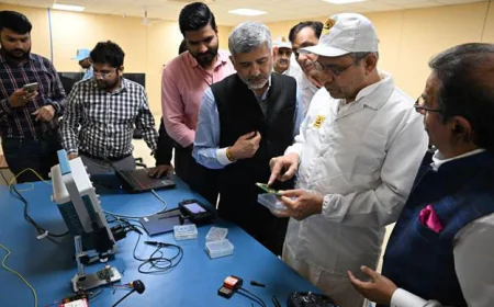 केन्द्रीय रेल, सूचना और प्रसारण तथा  इलेक्ट्रॉनिक्स एवं आईटी मंत्री अश्विनी वैष्णव ने उत्तर प्रदेश के नोएडा में देश के पहले टेम्पर्ड ग्लास विनिर्माण संयंत्र का किया उद्घाटन