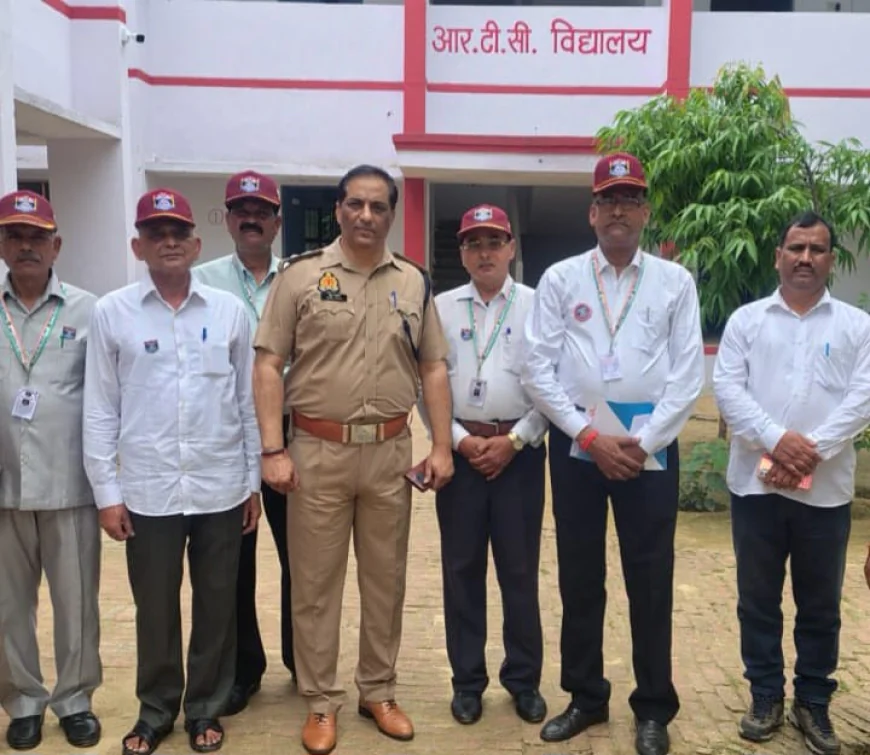 पुलिस लाइन में इंडियन वेटरन्स ऑर्गनाइजेशन (IVO) ने किया भ्रमण