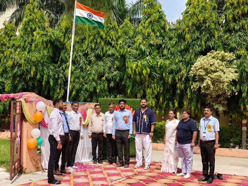 ए0 पी0 पब्लिक स्कूल में 79 स्वतन्त्रता दिवस बड़ी धूम धाम से मनाया गया
