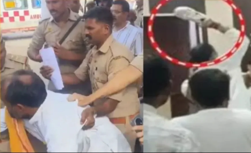 Baliya News : इंजीनियर से मारपीट के आरोपी BJP नेता मुन्ना बहादुर को घसीटती ले गई पुलिस