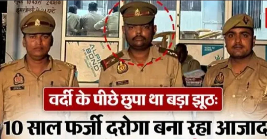 कानपुर में बड़ा फर्जीवाड़ा: 10 साल तक फर्जी दरोगा बनकर करता रहा ठगी, शादी भी रचाई