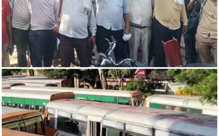 Etah News : एटा में रोडवेज कर्मचारियों का हंगामा, बस संचालन ठप
