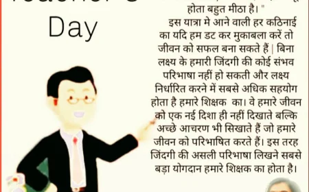 शिक्षक दिवस की हार्दिक शुभकामनाएं