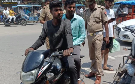 NO HELMET NO PETROL” अभियान के तहत 163 वाहनों का चालान, 1.72 लाख का जुर्माना वसूला