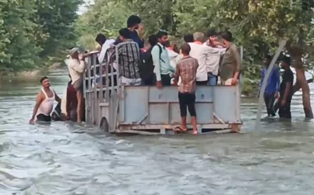 बूढ़ी गंगा में डूबा नाबालिग, कटरा मार्ग पर फंसा ट्रैक्टर – प्रशासन बेपरवाह