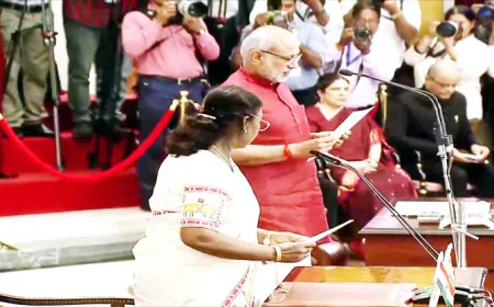 CP Radhakrishnan Oath: देश के 15वें उपराष्ट्रपति बने सीपी राधाकृष्णन, राष्ट्रपति ने दिलाई शपथ