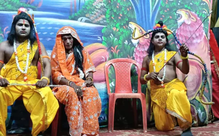 निधौली कलां में बाल रामलीला का नौ वाँ दिन  सूफड़खा की नाक कटी, सीता हरण