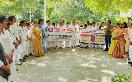 कुँ. आर. सी. महिला महाविद्यालय में क्षय रोग जागरूकता अभियान का आयोजन