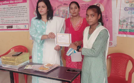 कन्या विद्यापीठ इण्टर कालेज में आज किशोर स्वास्थ्य मंच का आयोजन किया गया