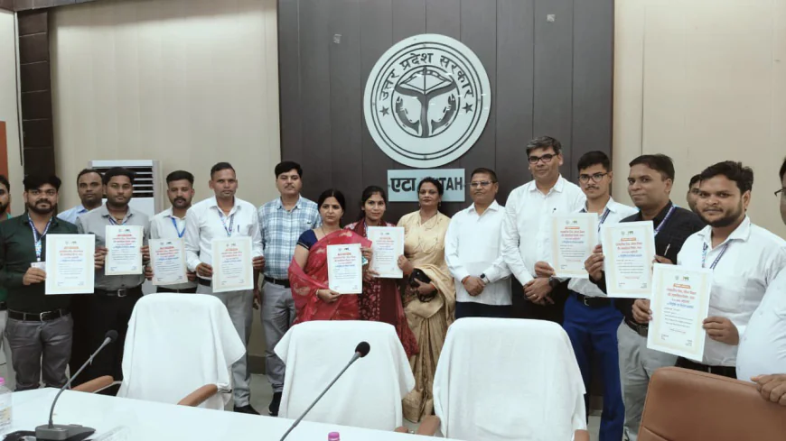 Etah नवनियुक्त अनुदेशकों को नियुक्ति पत्र वितरण कार्यक्रम सम्पन्न