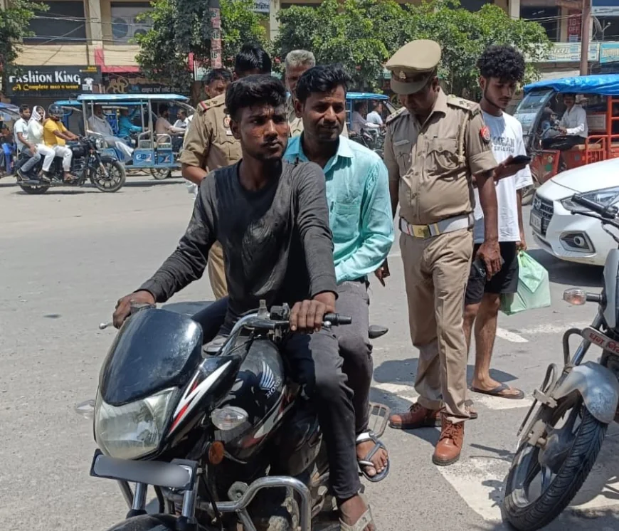 NO HELMET NO PETROL” अभियान के तहत 163 वाहनों का चालान, 1.72 लाख का जुर्माना वसूला