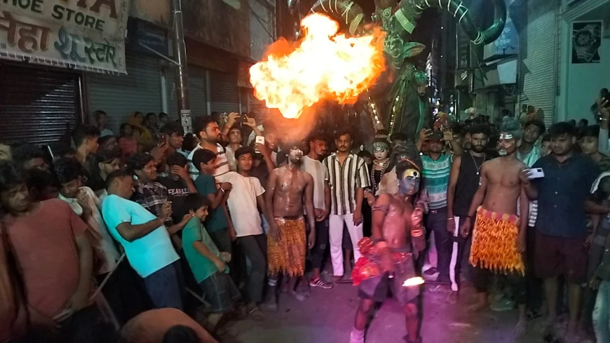 भोलेनाथ की बारात में उमड़ा जनसैलाब,बारात मे खूब झूमे भक्त