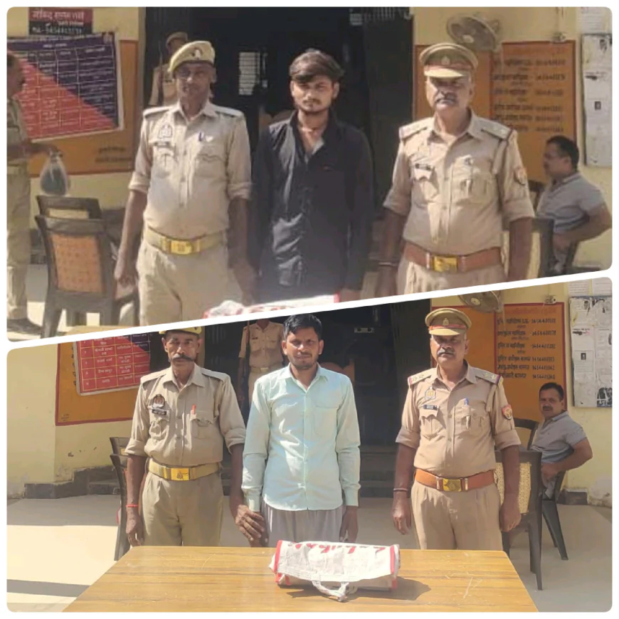 Kasganj news 43 क्वार्टर अवैध देशी शराब के साथ 02 अभियुक्त को कासगंज पुलिस ने किया गिरफ्तार